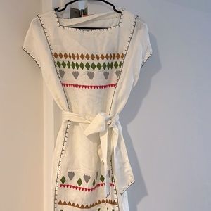 Tory Burch Linen Patchwork Dress